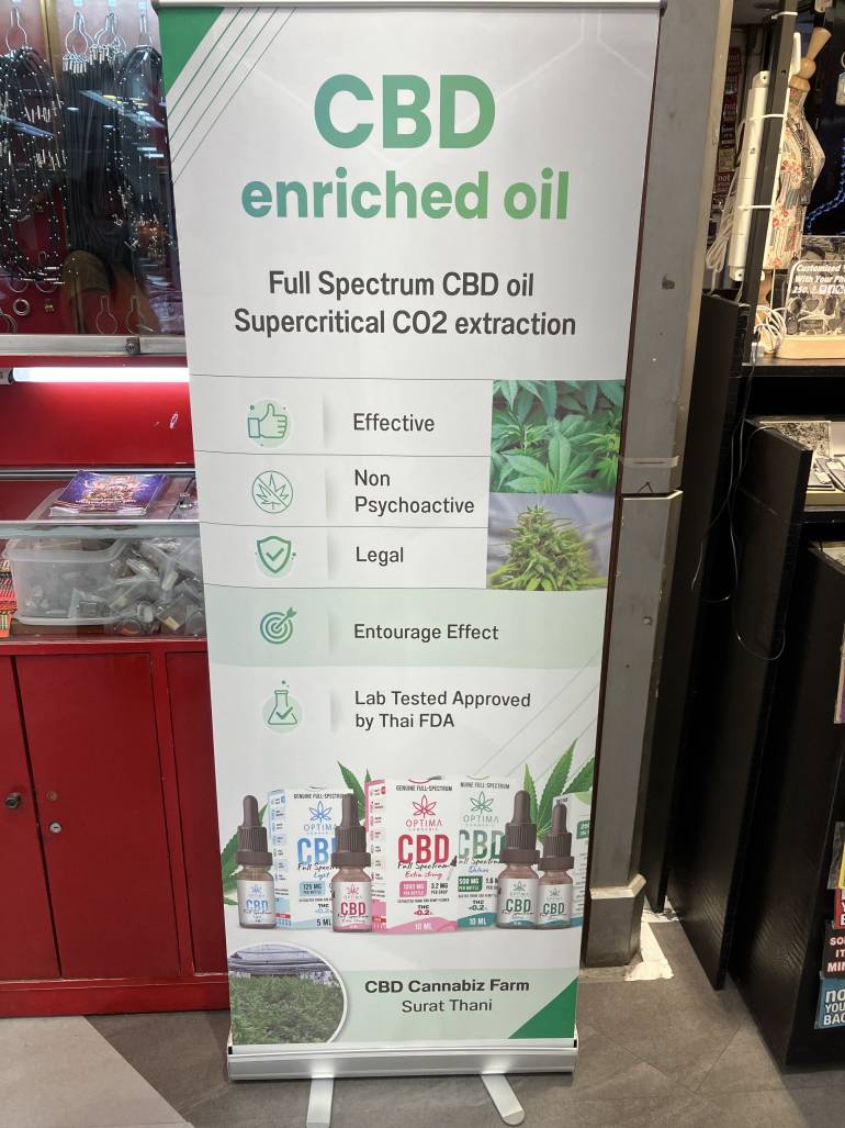 Plakat zu CBD enriched oil