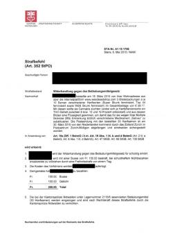 summary penalty order Nidwalden
